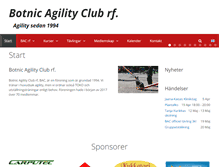 Tablet Screenshot of botnicagilityclub.com